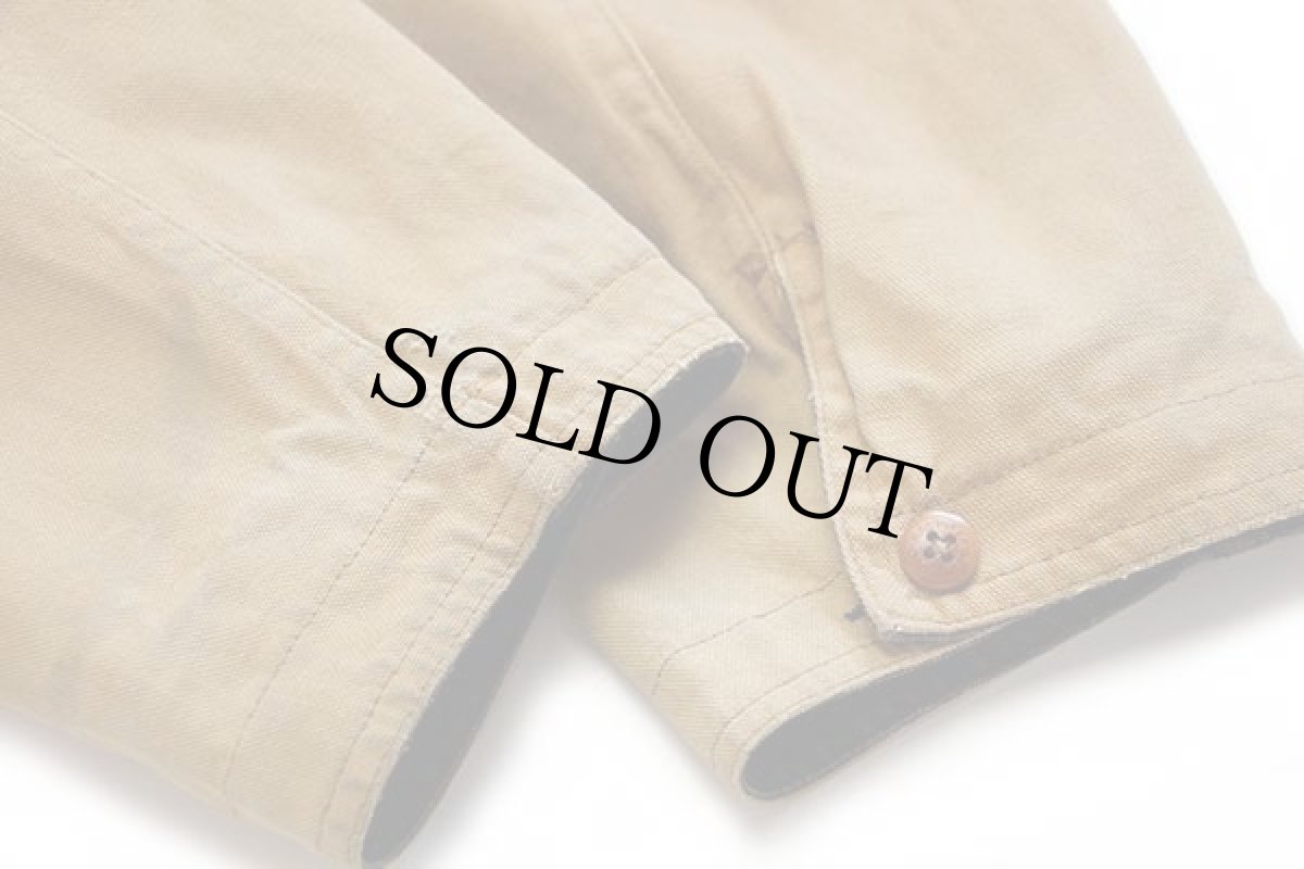 画像10: 80s ポロ カントリー ラルフローレン リバーシブル コットン ダック地 ハンティングジャケット 黒×茶 L (10)