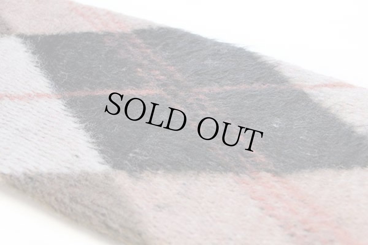 画像6: 60s Alps アーガイル柄 ジャガード ウールニット フルジップ セーター S (6)