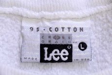 画像4: 90s USA製 Leeリー SPLIT TEE Will Golf 4 Food 両面プリント リバースウィーブ スウェット 白 L (4)