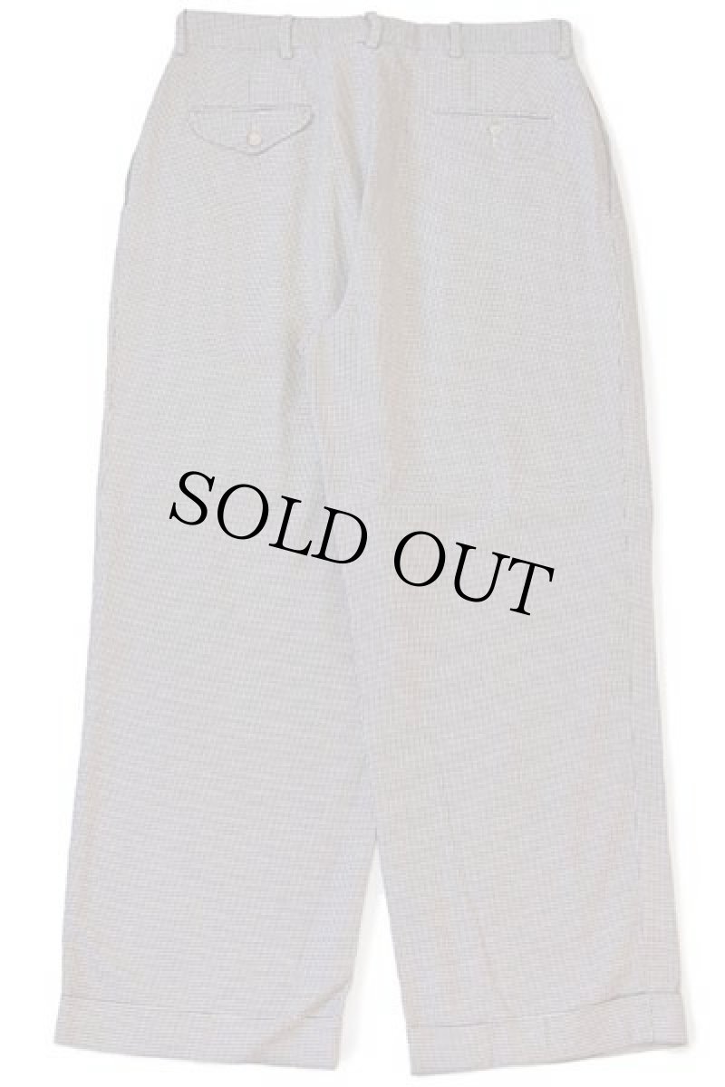 画像3: 90s ポロ ラルフローレン 千鳥格子 ツータック スラックス コットンパンツ w32 (3)