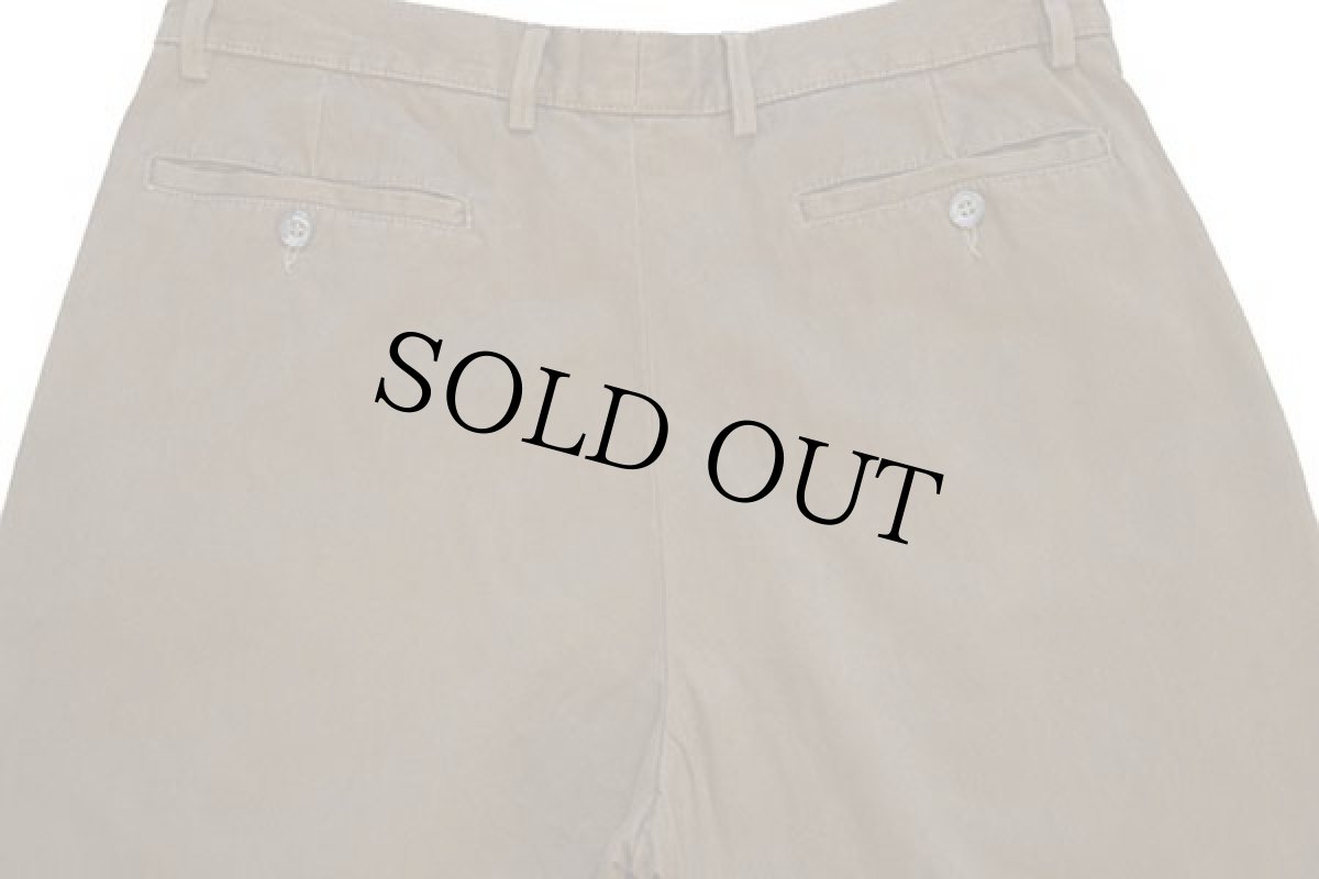 画像5: 90s イタリア製 Henry Cotton's ツータック スラックス コットンパンツ 黄土色 50 (5)