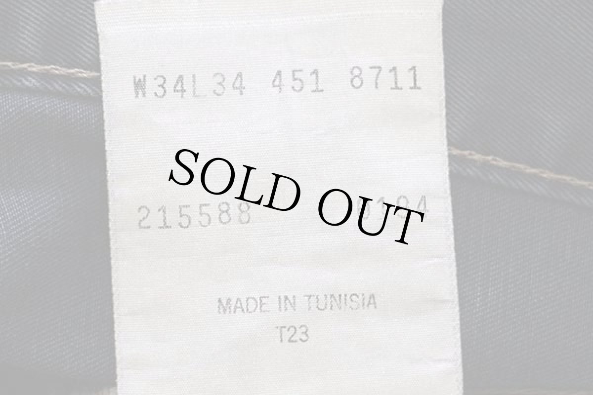 画像7: 90s Levi'sリーバイス 451 コットンツイルパンツ ネイビーグレー w34 L34★ユーロ (7)