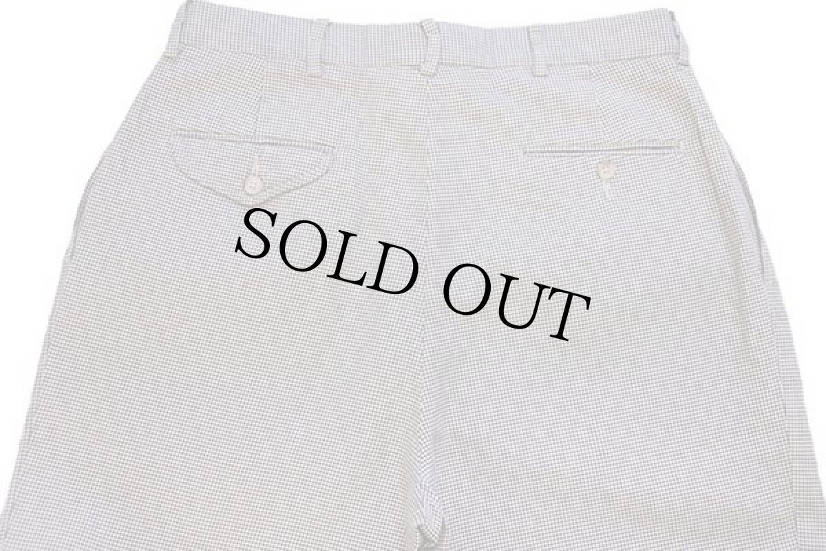 画像5: 90s ポロ ラルフローレン 千鳥格子 ツータック スラックス コットンパンツ w32 (5)