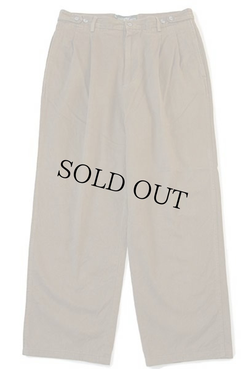 画像2: 90s イタリア製 Henry Cotton's ツータック スラックス コットンパンツ 黄土色 50 (2)