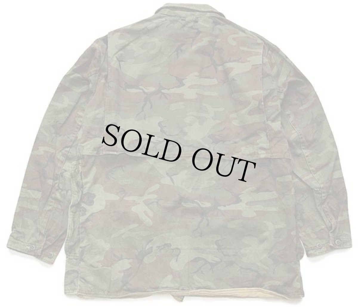 画像2: 60s Sears Ted Williams シビリアンリーフカモ コットン ハンティングジャケット (2)