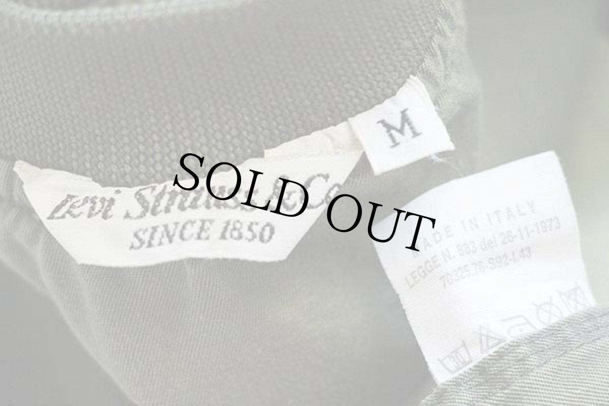 画像4: 90s イタリア製 Levi'sリーバイス ワンポイント ポプリン ジャケット オリーブ M★ユーロ (4)