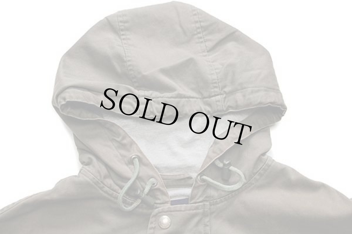 画像3: 00s GAPギャップ 無地 ハーフジップ プルオーバー コットンパーカー オリーブドラブ M★アノラック (3)