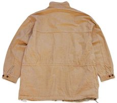 画像2: 90s USA製 Woolrichウールリッチ スタンドカラー コットン キャンバス フィールドコート PECAN XL (2)