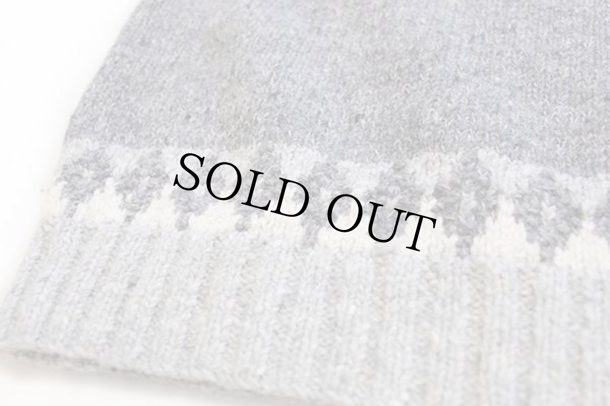 画像5: 00s LAUREN ラルフローレン 丸ヨーク ノルディック柄 ハイネック ウール×アルパカ ハンドニット セーター L (5)