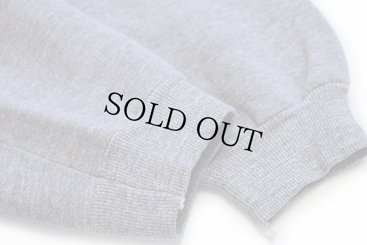 画像6: 70s USA製 RUSSELLラッセル 無地 スウェットパーカー 杢グレー M (6)