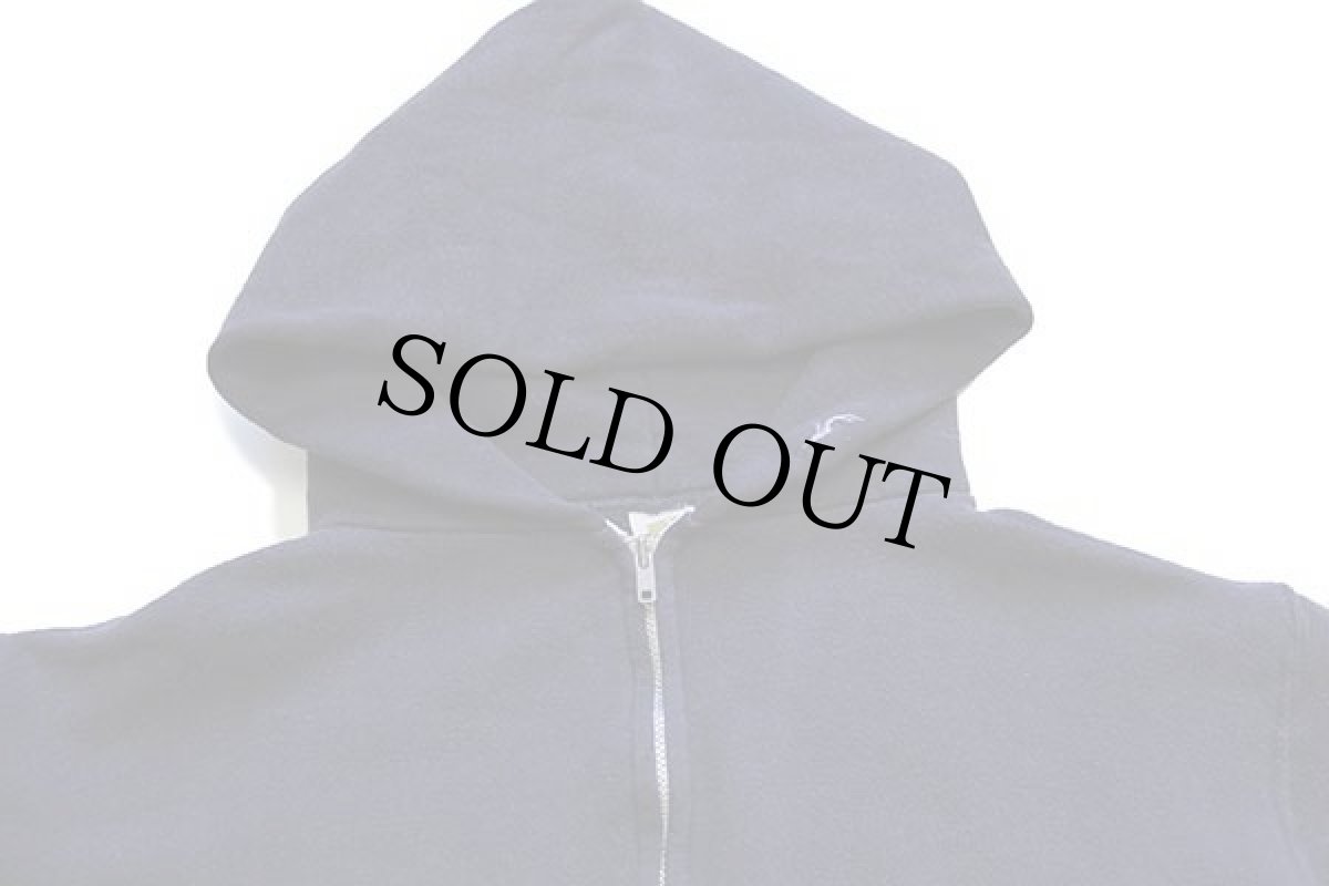 画像3: 70s USA製 RUSSELLラッセル 無地 スウェット ジップパーカー 紺 M (3)