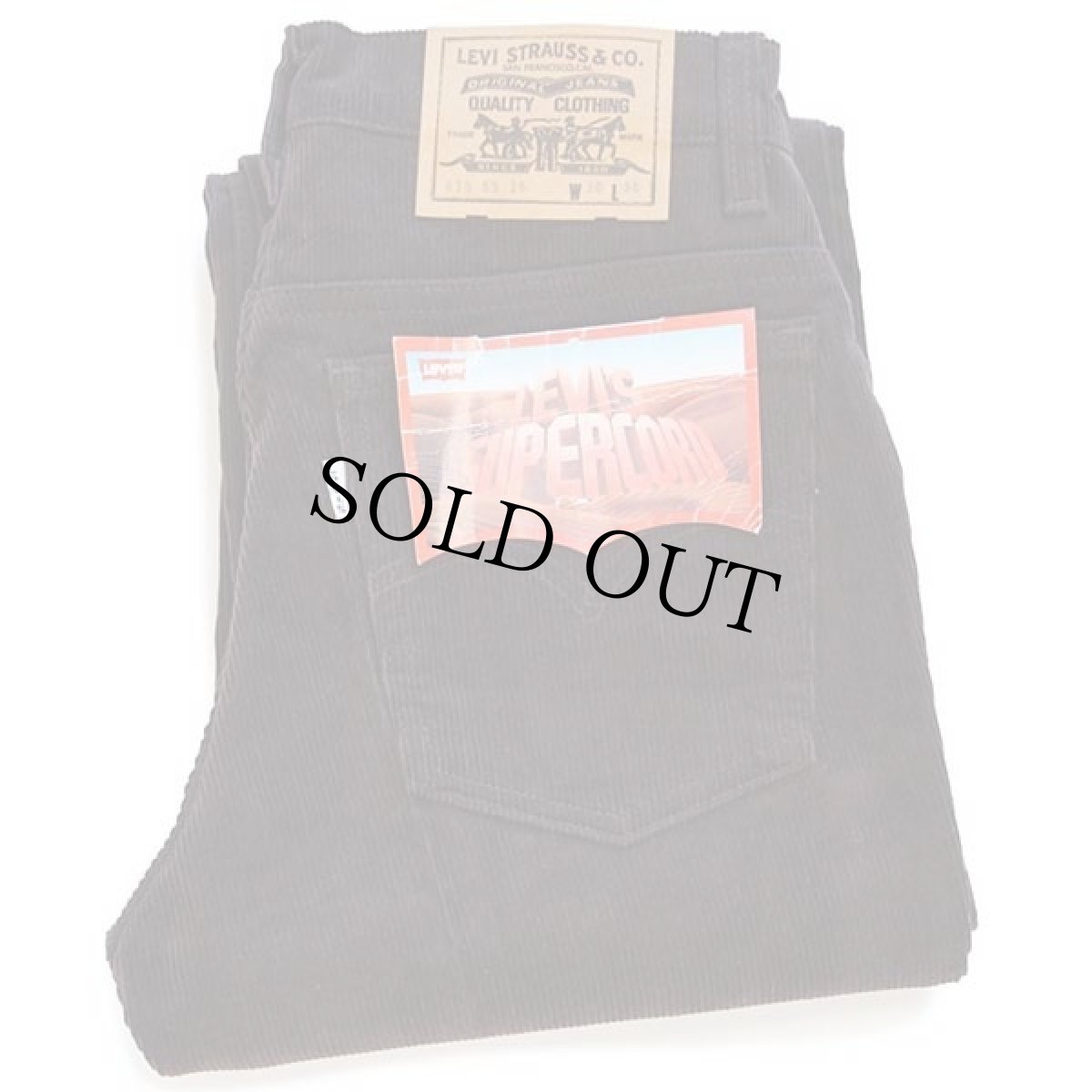 画像1: デッドストック★90s ベルギー製 Levi'sリーバイス 630 コーデュロイパンツ チョコレート W30 L36★ユーロ (1)