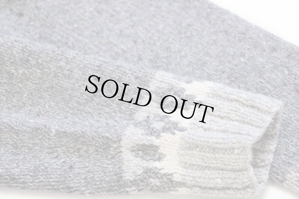 画像6: 00s LAUREN ラルフローレン 丸ヨーク ノルディック柄 ハイネック ウール×アルパカ ハンドニット セーター L (6)