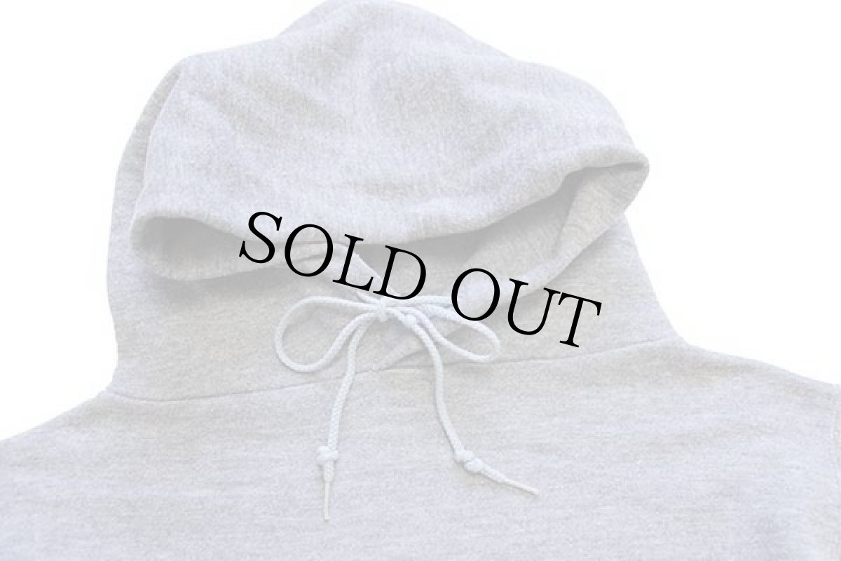 画像3: 70s USA製 RUSSELLラッセル 無地 スウェットパーカー 杢グレー S (3)