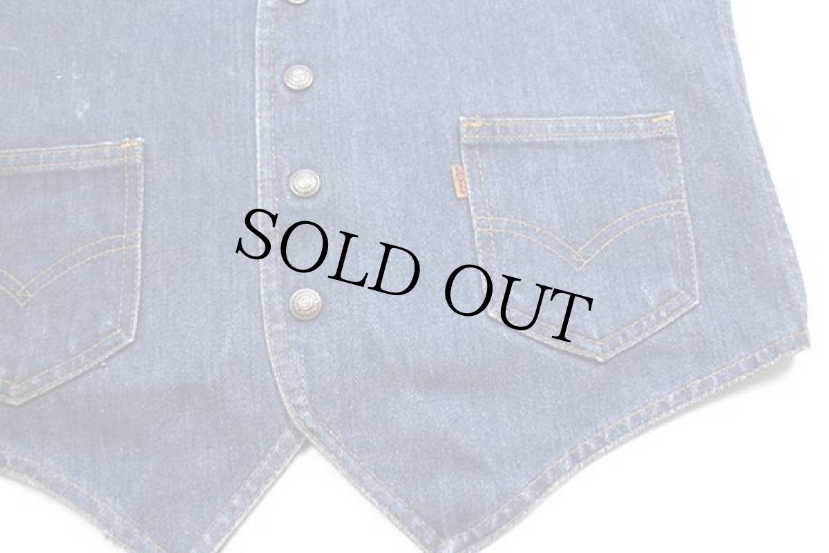 画像4: 70s USA製 Levi'sリーバイス 60508 デニムベスト M (4)