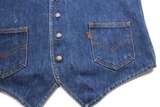 画像4: 70s USA製 Levi'sリーバイス 60508 デニムベスト M (4)