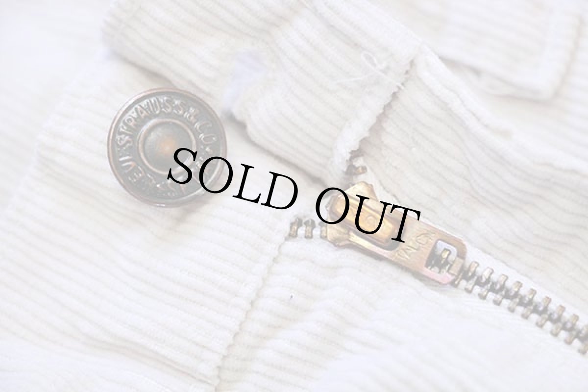 画像7: 70s Levi'sリーバイス 517 コーデュロイパンツ アイボリー w33 L33★ブーツカット (7)