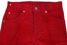 画像4: デッドストック★90s ベルギー製 Levi'sリーバイス 631 コーデュロイパンツ 赤 w30 L34★ユーロ (4)