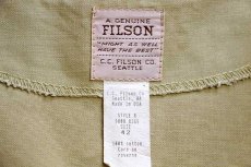 画像4: USA製 FILSONフィルソン 刺繍 キャンバス ワークベスト カーキ 42 (4)