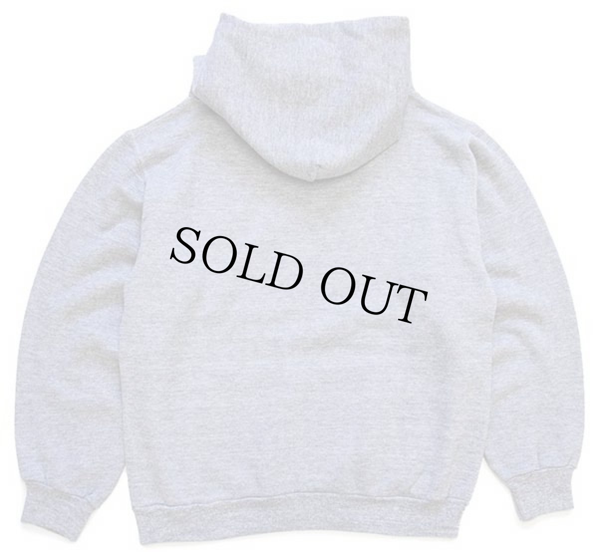 画像2: 70s USA製 RUSSELLラッセル 無地 スウェットパーカー 杢グレー S (2)