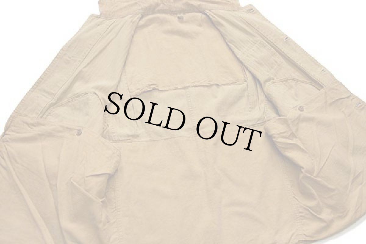 画像4: 50s UNKNOWN カットオフ ヘリンボーン ハンティングベスト 茶 (4)