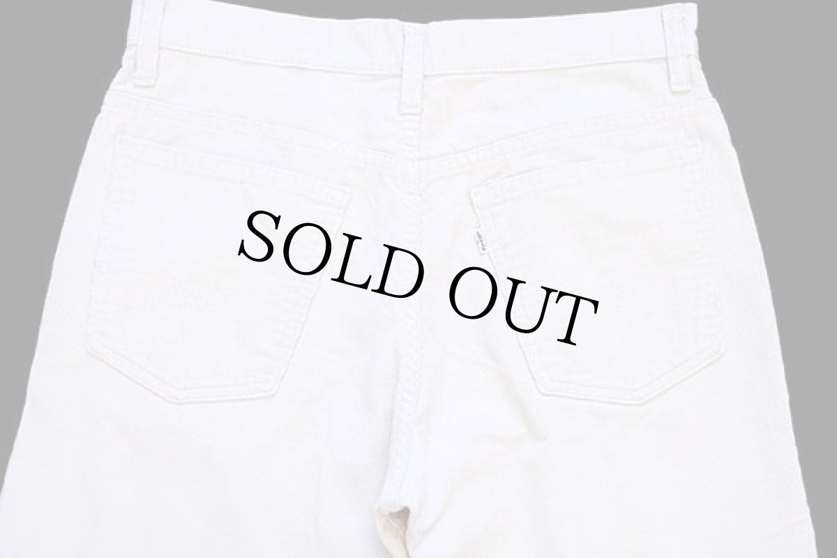 画像5: 70s Levi'sリーバイス 517 コーデュロイパンツ アイボリー w33 L33★ブーツカット (5)