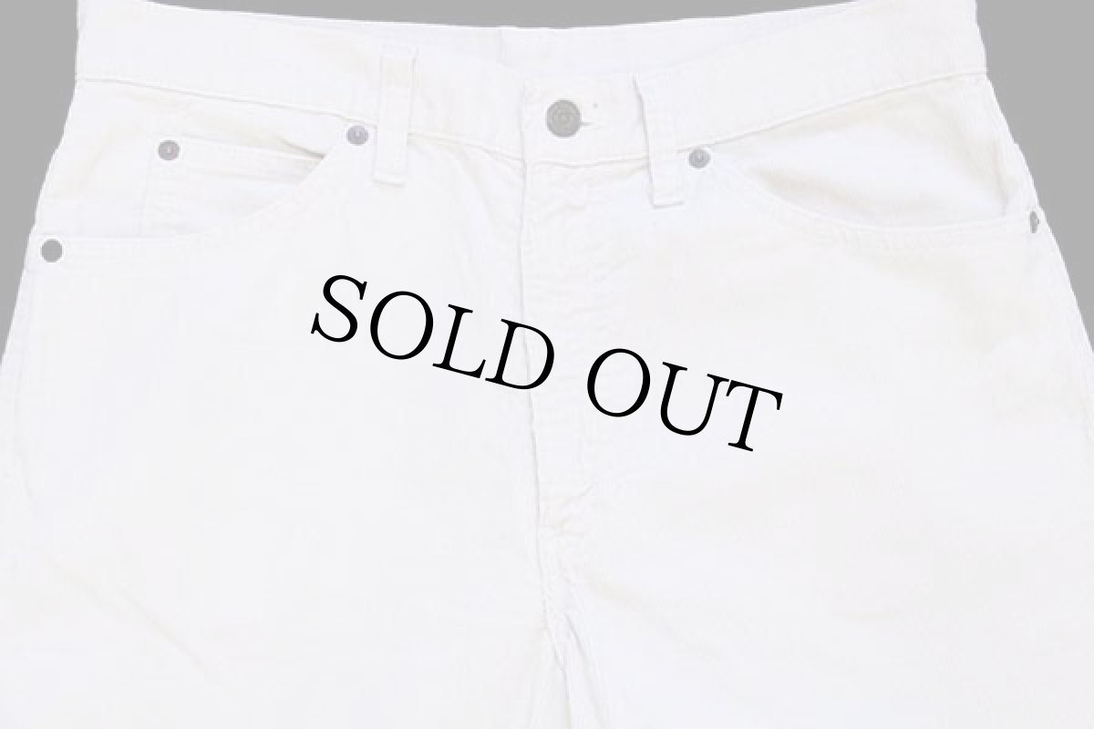 画像4: 70s Levi'sリーバイス 517 コーデュロイパンツ アイボリー w33 L33★ブーツカット (4)