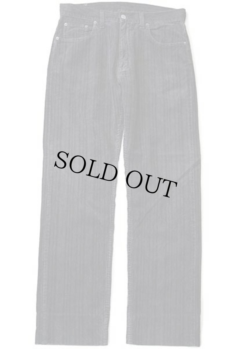 画像2: 90s イタリア製 Levi'sリーバイス 458 ランダム コーデュロイパンツ 薄黒 w32★ユーロ (2)