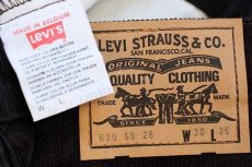 画像6: デッドストック★90s ベルギー製 Levi'sリーバイス 630 コーデュロイパンツ チョコレート w30 L36★ユーロ (6)