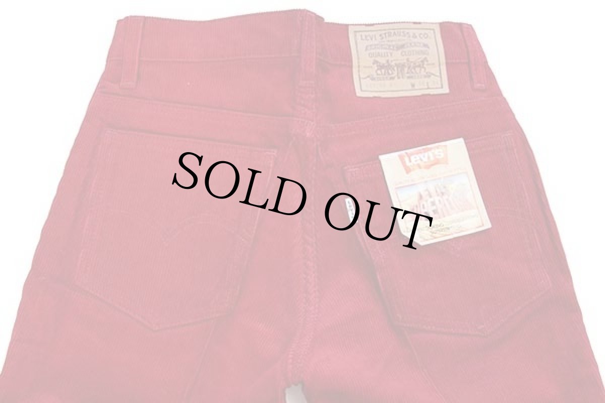 画像5: デッドストック★90s ベルギー製 Levi'sリーバイス 631 コーデュロイパンツ 赤 w30 L34★ユーロ (5)
