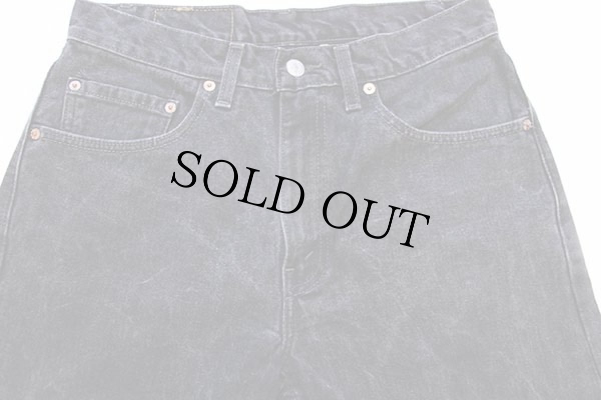 画像4: 00s カナダ製 Levi'sリーバイス 505 ブラック デニムパンツ w31 L32★59 (4)