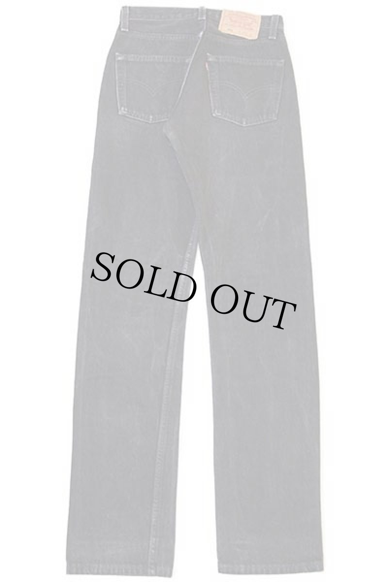 画像3: 90s USA製 Levi'sリーバイス 501 ブラック デニムパンツ w26 L32 (3)