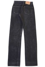 画像3: 90s USA製 Levi'sリーバイス 501 ブラック デニムパンツ w26 L32 (3)