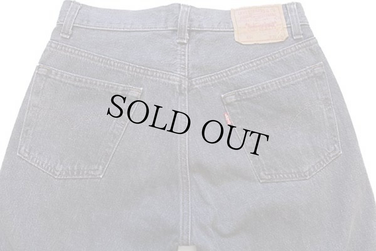 画像5: 80s USA製 Levi'sリーバイス 501 先染め ブラック デニムパンツ w30 (5)