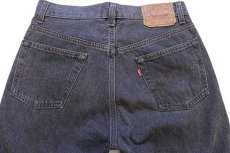 画像5: 80s USA製 Levi'sリーバイス 501 先染め ブラック デニムパンツ w30 (5)