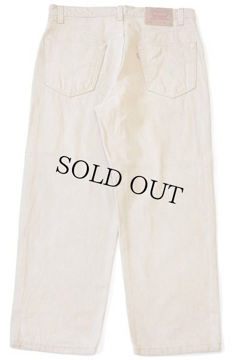 画像3: 90s USA製 Levi'sリーバイス 550 後染め カラーデニムパンツ カーキ W34 (3)