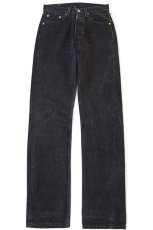 画像2: 90s USA製 Levi'sリーバイス 501 ブラック デニムパンツ w26 L32 (2)