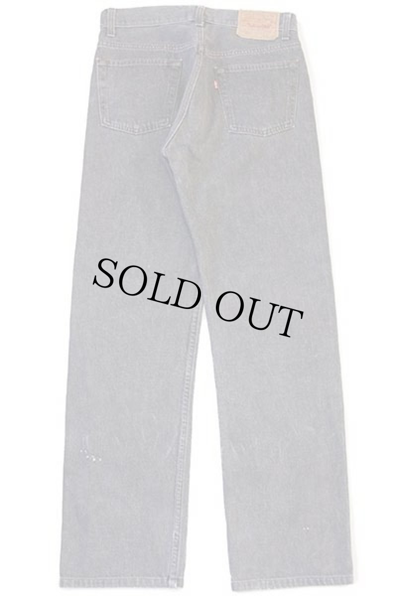 画像3: 80s USA製 Levi'sリーバイス 501 先染め ブラック デニムパンツ w30 (3)
