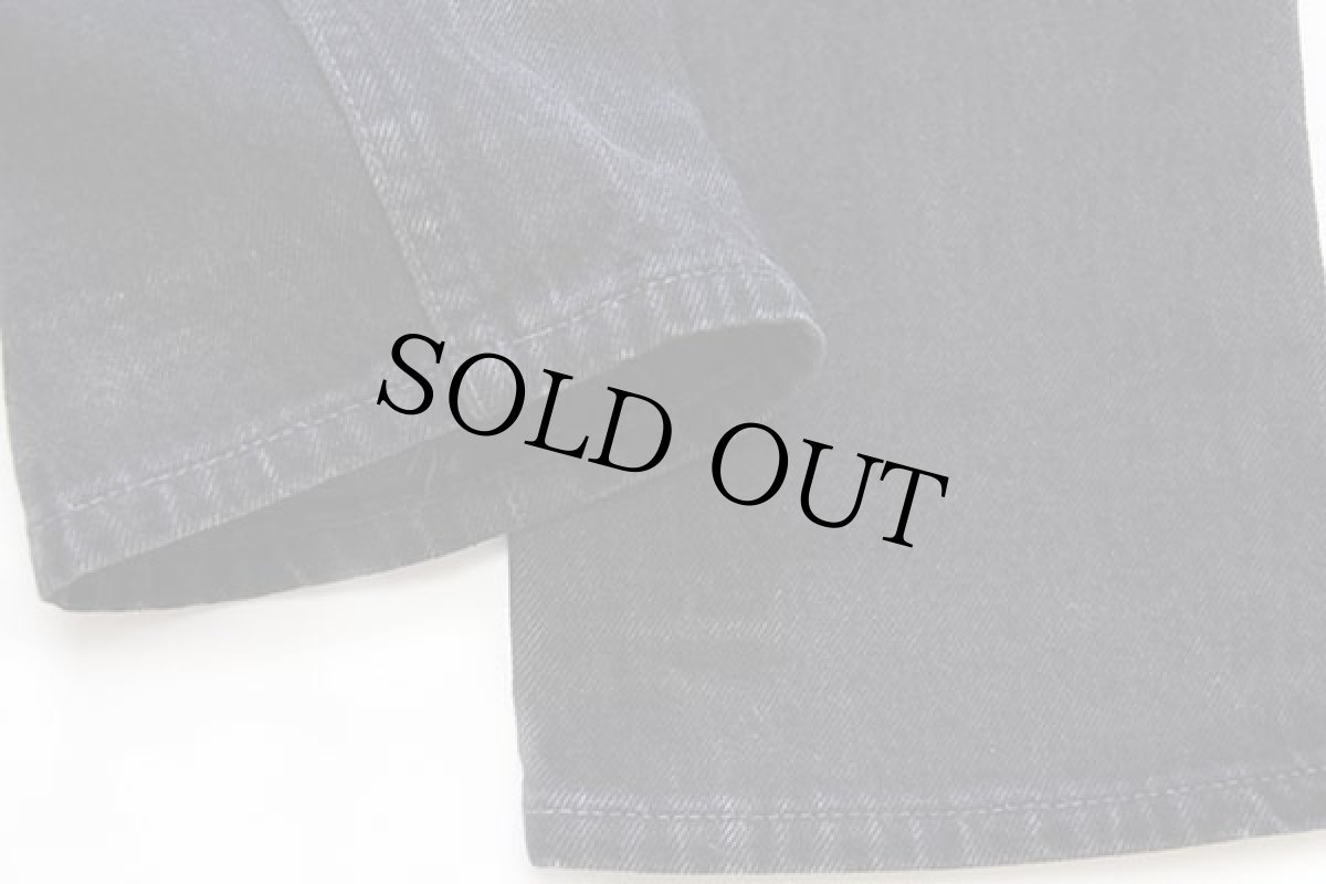 画像8: 90s USA製 Levi'sリーバイス 501 ブラック デニムパンツ w26 L32 (8)