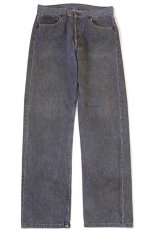 画像2: 80s USA製 Levi'sリーバイス 501 先染め ブラック デニムパンツ w30 (2)