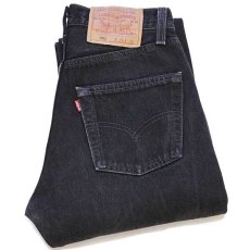 画像1: 90s USA製 Levi'sリーバイス 501 ブラック デニムパンツ w26 L32 (1)