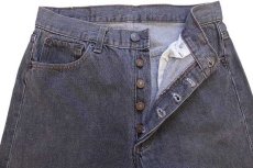 画像4: 80s USA製 Levi'sリーバイス 501 先染め ブラック デニムパンツ w30 (4)