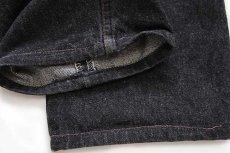 画像8: 90s USA製 Levi'sリーバイス 501 先染め ブラック デニムパンツ w33★ユーロ (8)