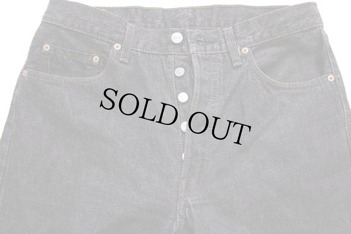画像4: 90s USA製 Levi'sリーバイス 501 先染め ブラック デニムパンツ w33★ユーロ (4)