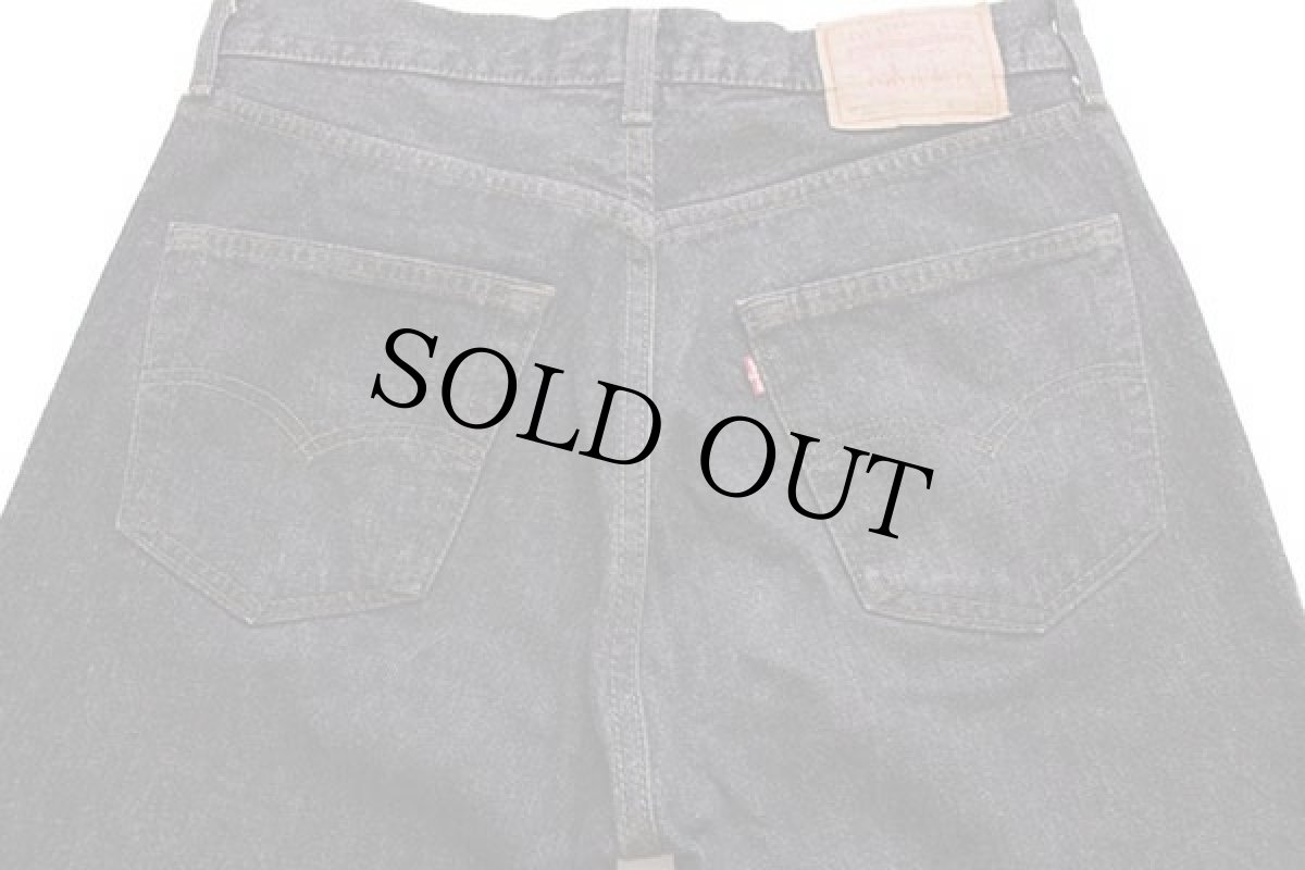 画像5: 90s USA製 Levi'sリーバイス 501 先染め ブラック デニムパンツ w33★ユーロ (5)