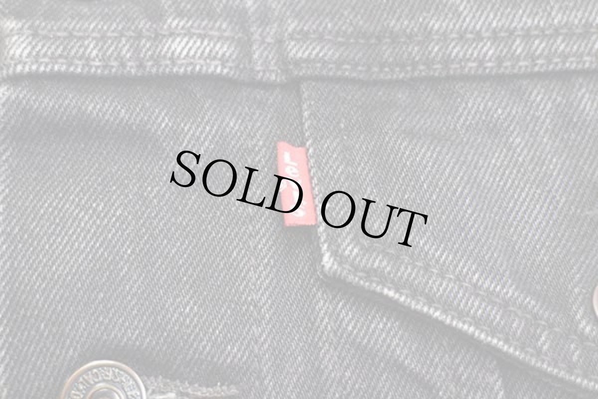 画像5: 90s Levi'sリーバイス 70401 ブラック デニムベスト L★ユーロ (5)