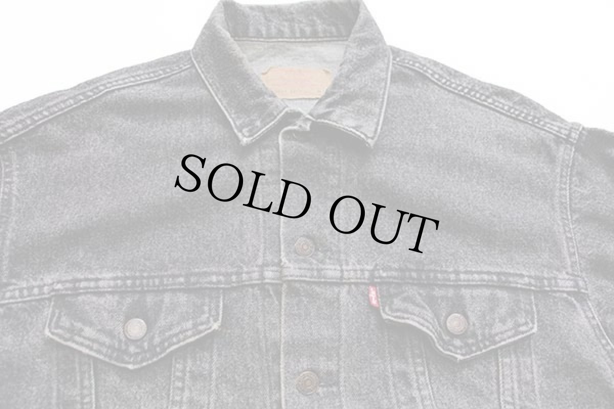 画像3: 80s USA製 Levi'sリーバイス 70507 先染め ブラック デニムジャケット 4ポケット (3)