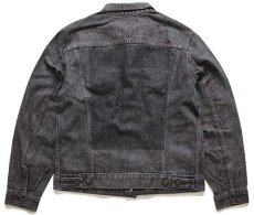 画像2: 80s カナダ製 Levi'sリーバイス 75505 先染め ブラック デニムジャケット 42 (2)