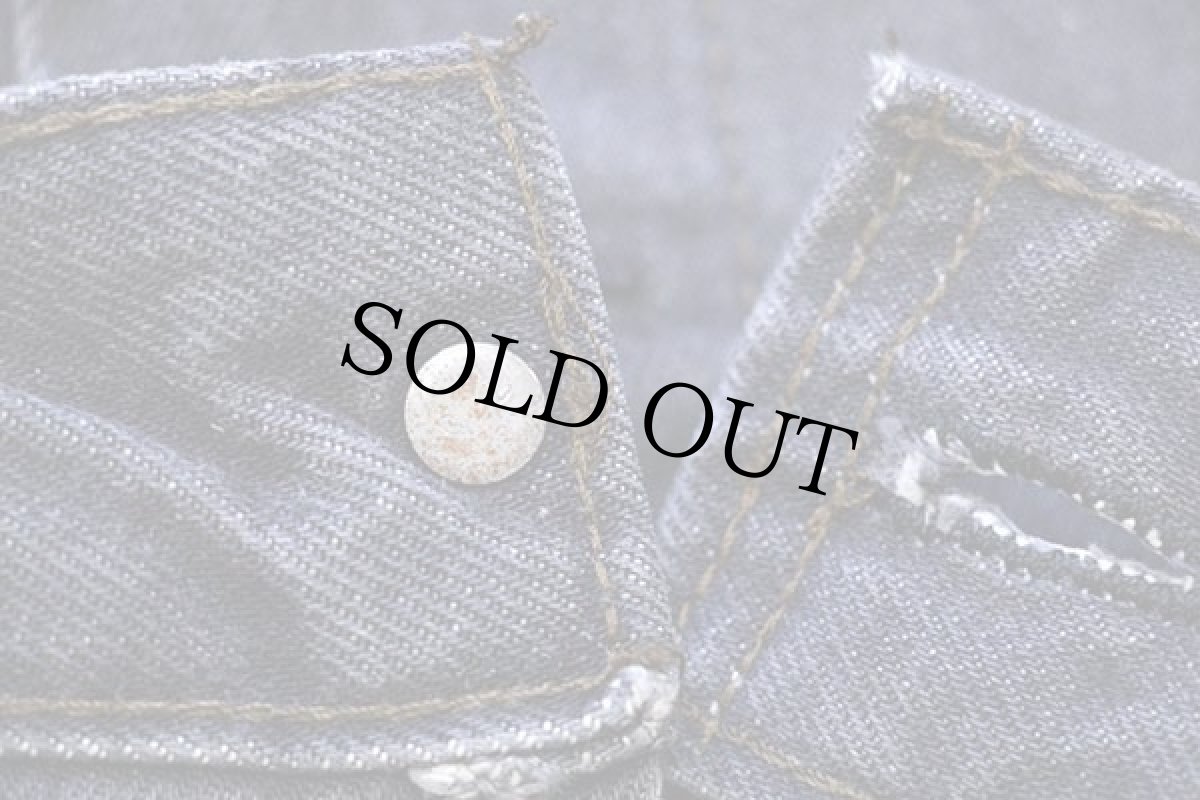 画像6: 80s USA製 Levi'sリーバイス 70506 先染め ブラック デニムジャケット 4ポケット 42R (6)