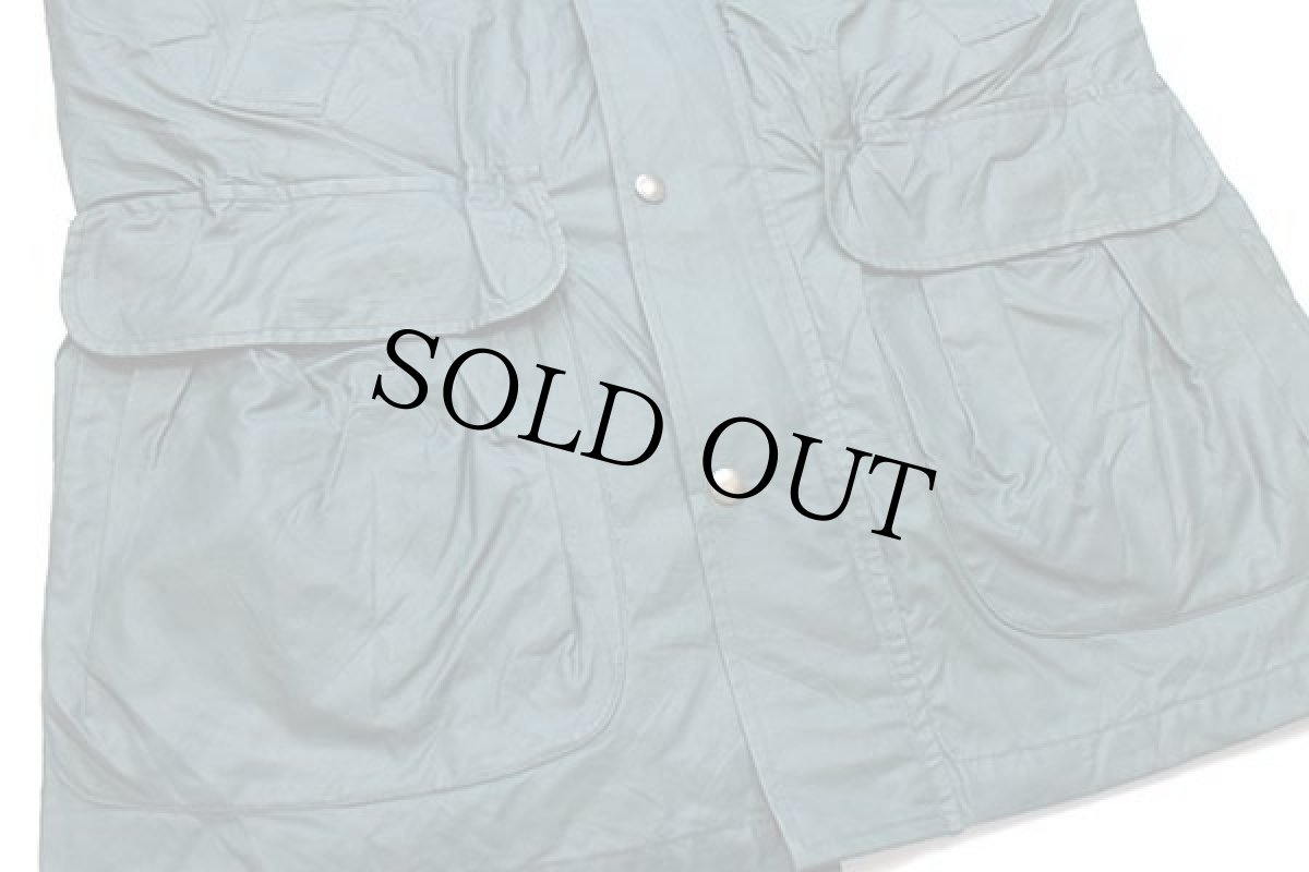 画像4: 90s Woolrichウールリッチ チェックライナー コットン×ナイロン フィールドコート 緑 L (4)